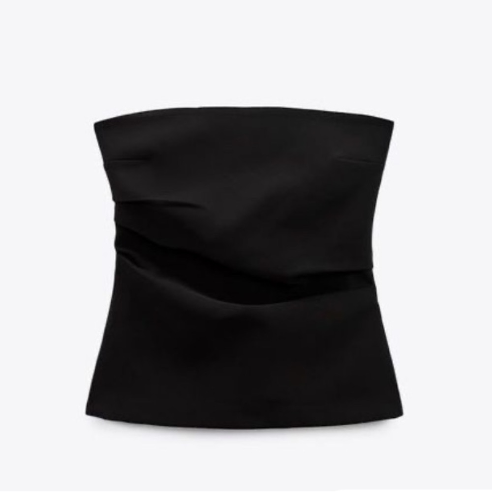 Zara Black Strapless Top